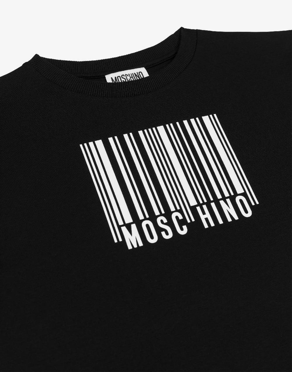 Love Moschino Maxi t-shirt in jersey Barcode Logo I Più Venduti