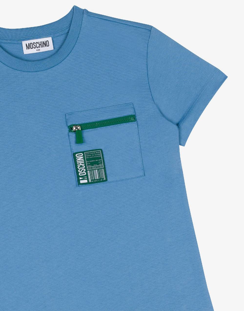 Love Moschino T-shirt in jersey Barcode Patch Italia