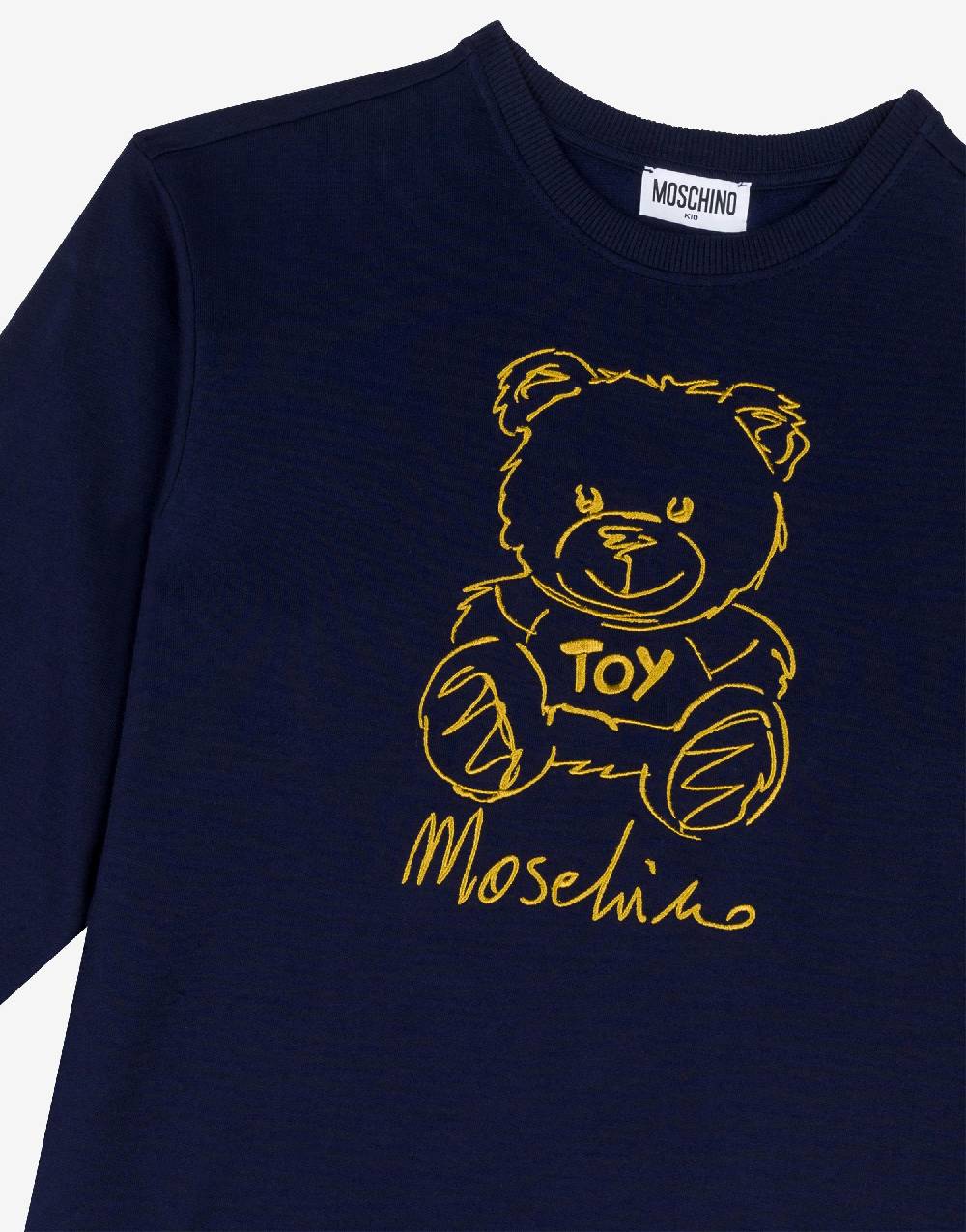 Love Moschino Abito in felpa Teddy Embroidery Vendita