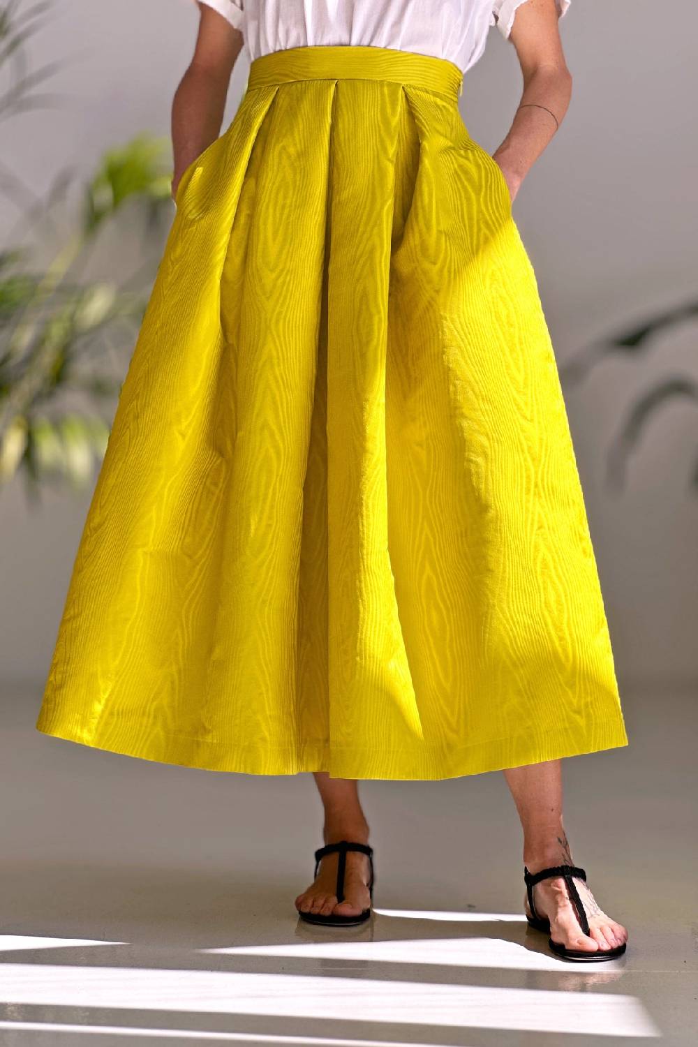Lunatica Milano Gonna Moiré Yellow Promozione Limitata