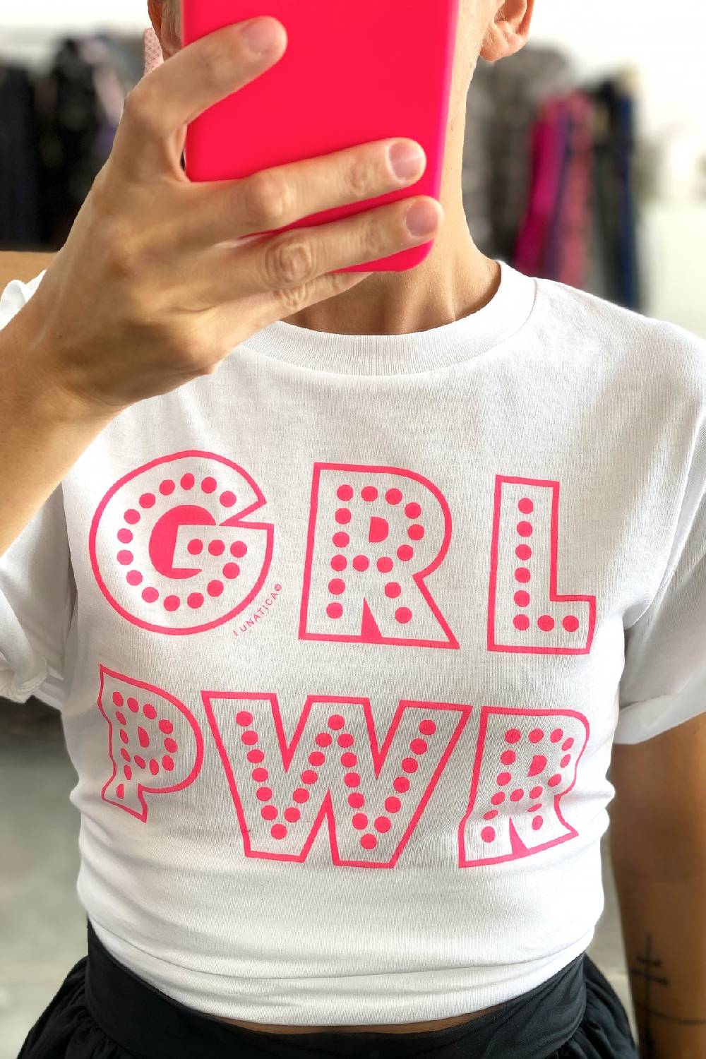 Lunatica Milano TShirt Bianca - GRLPWR Prezzo Ridotto