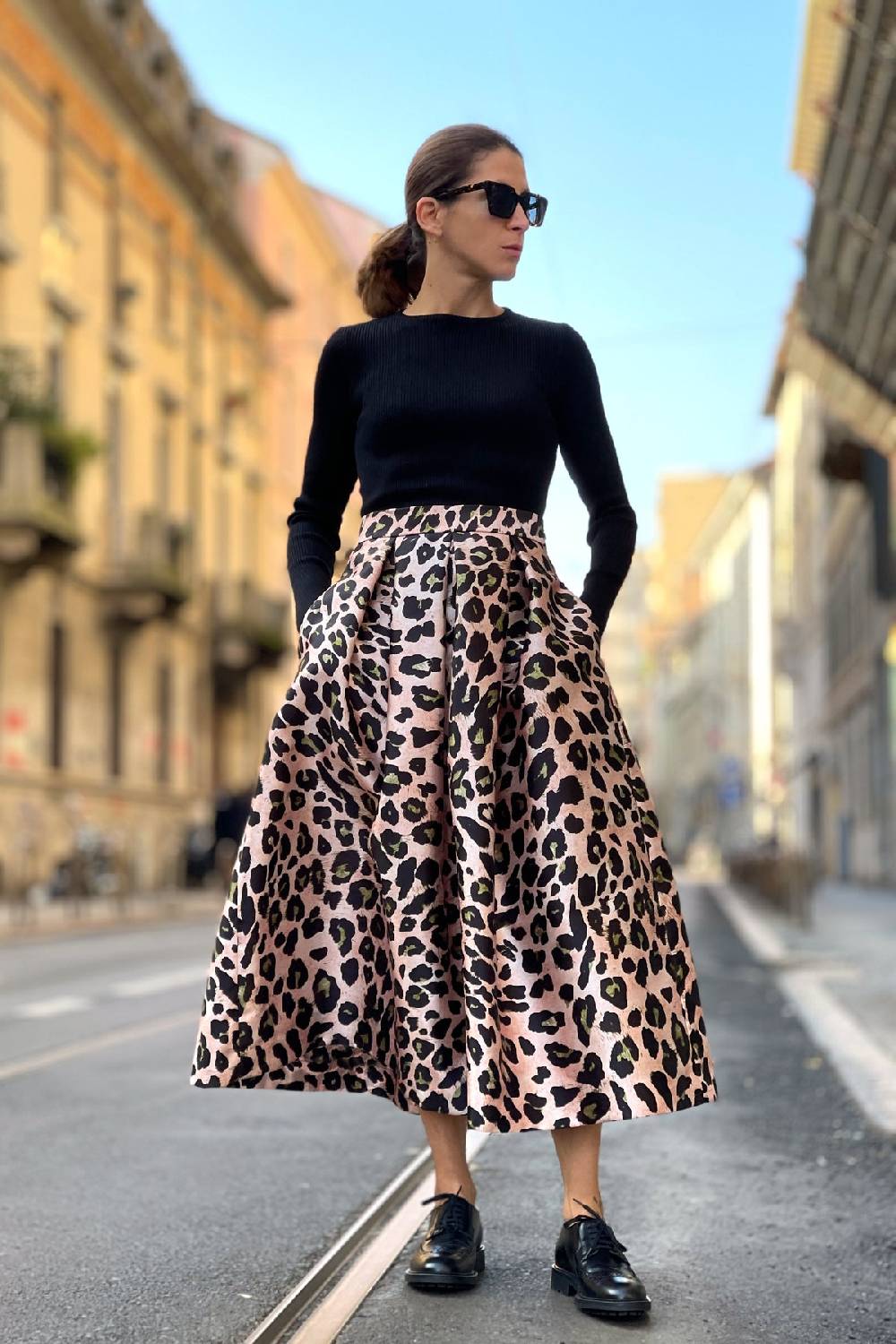 Lunatica Milano Gonna midi Anima Pink Promozione