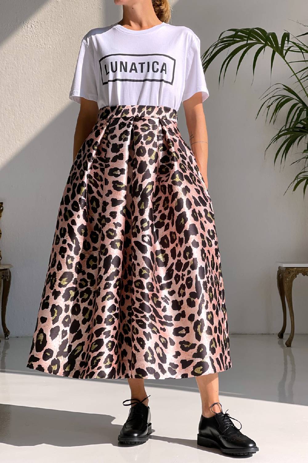 Lunatica Milano Gonna midi Anima Pink Promozione