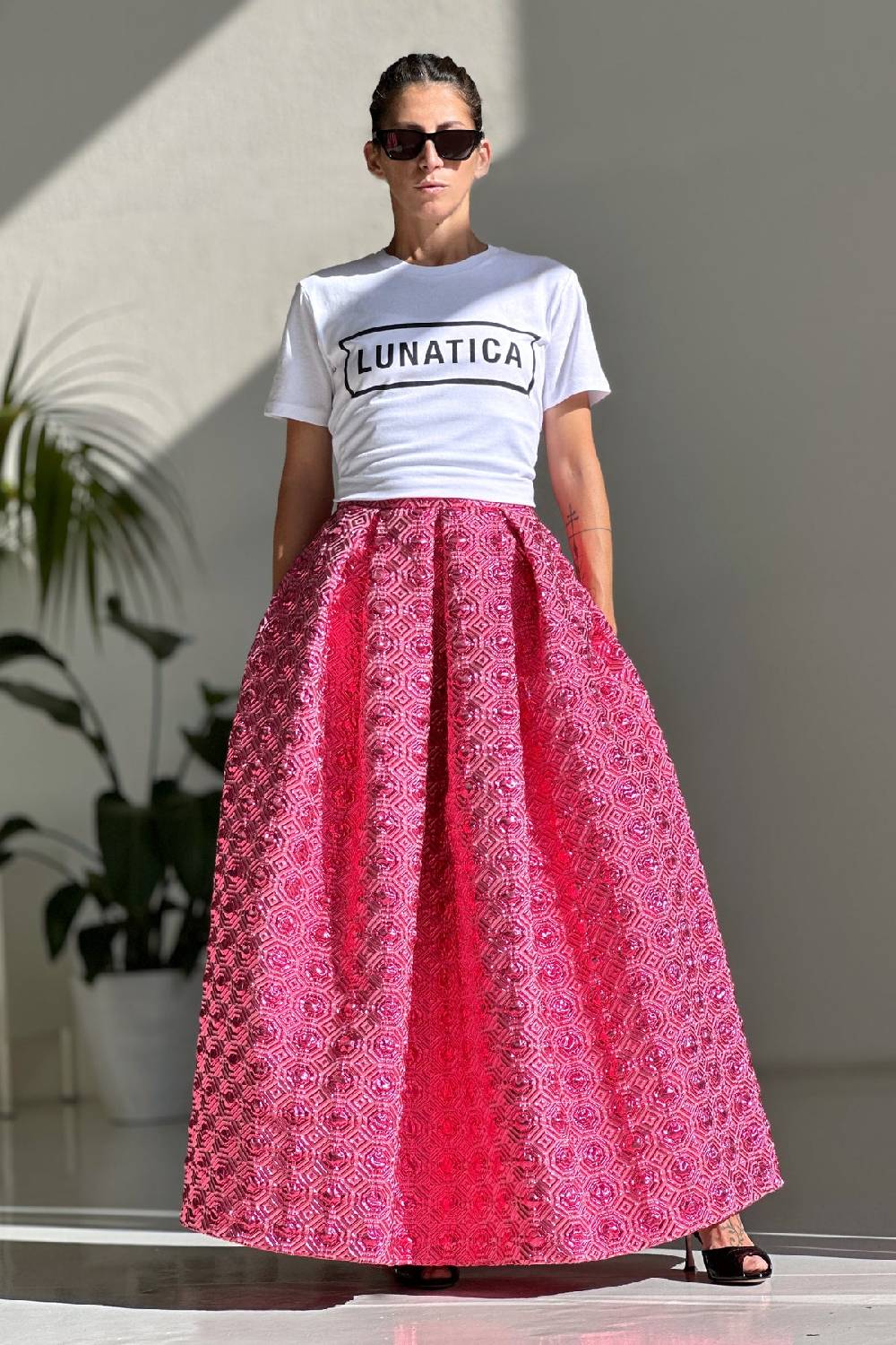 Lunatica Milano Skirt Fucsia Long Qualità Garantita