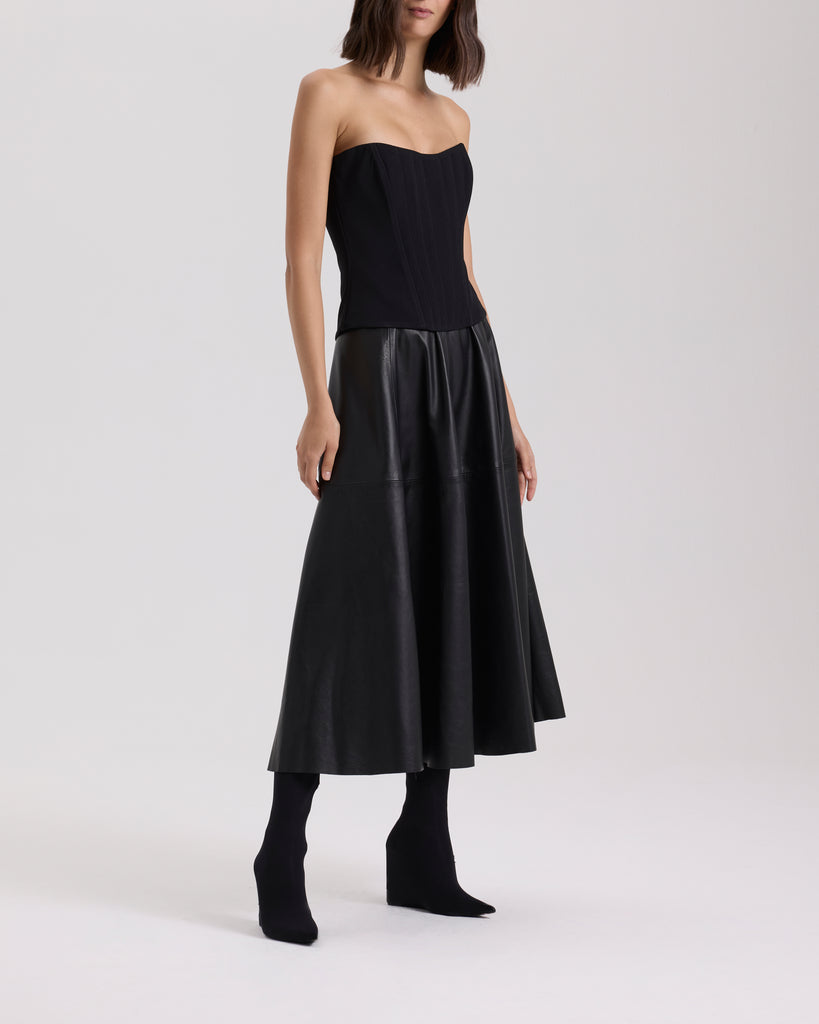 Raquel Diniz GIOVANNA LEATHER SKIRT Negozio