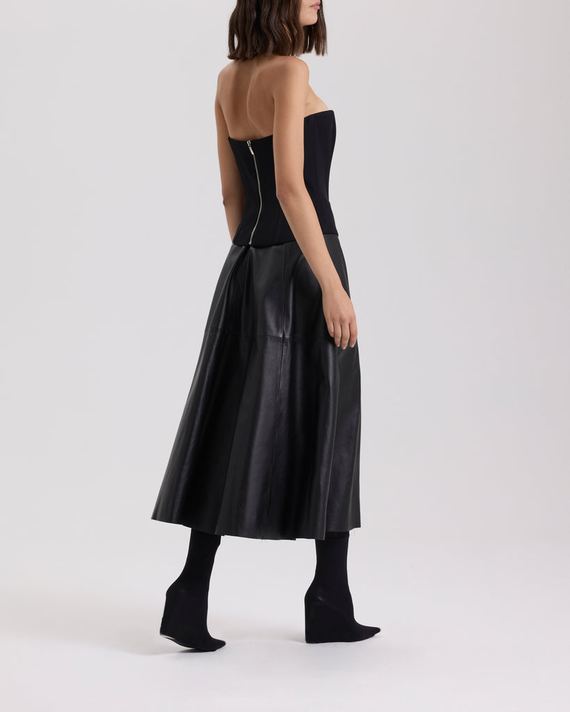 Raquel Diniz GIOVANNA LEATHER SKIRT Negozio