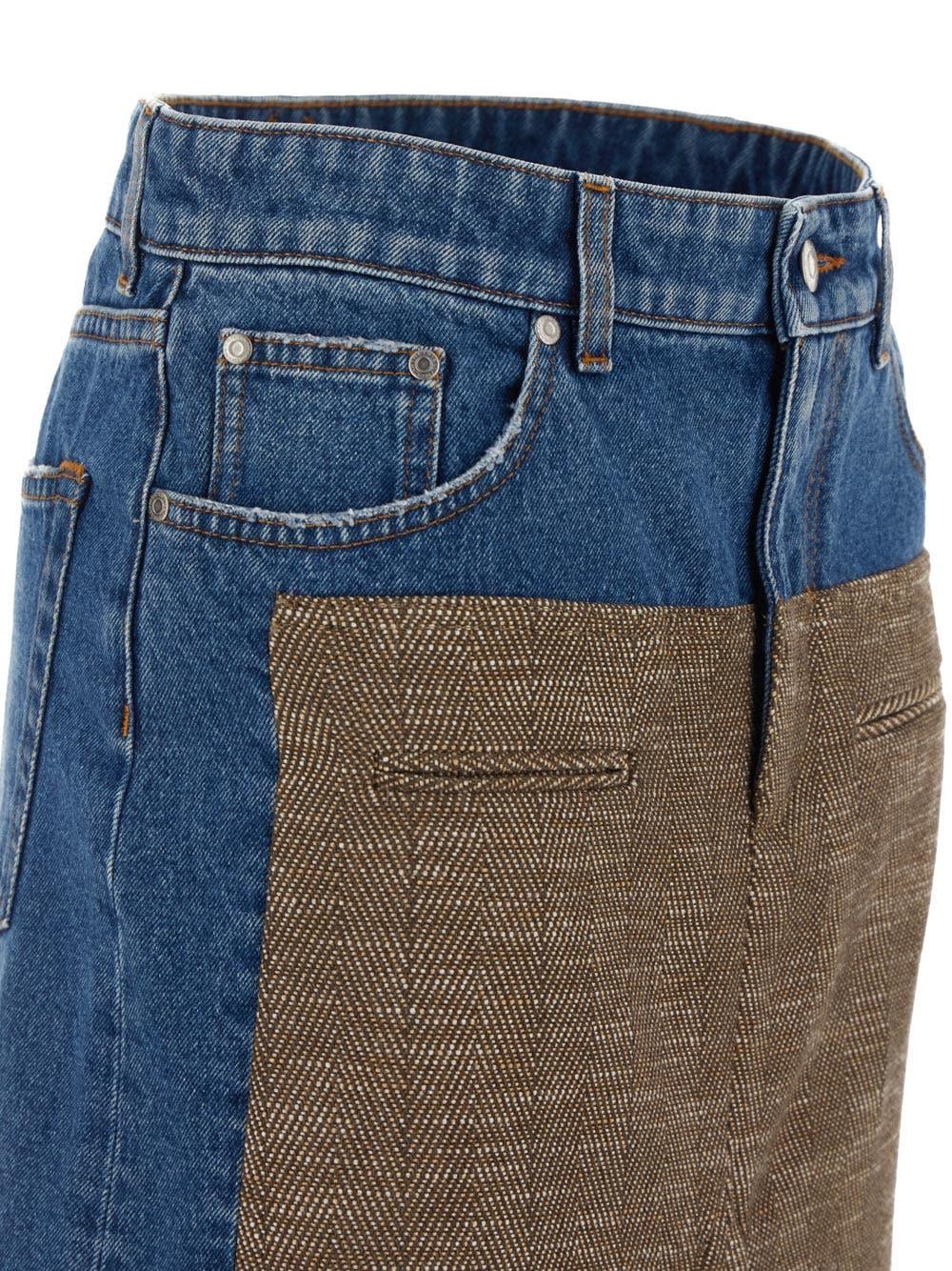 ﻿Oluxury Stella Mccartney Denim Skirt Vendita Calda