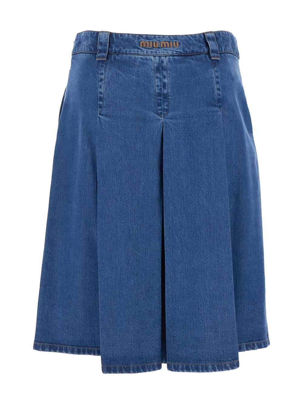 Oluxury Miu Miu Denim Skirt 2025