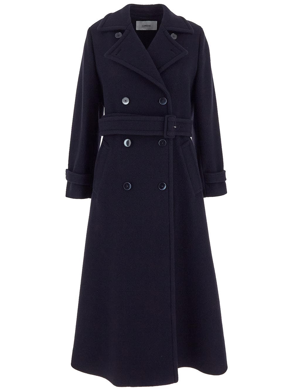 Oluxury Lardini Double breasted coat Italy