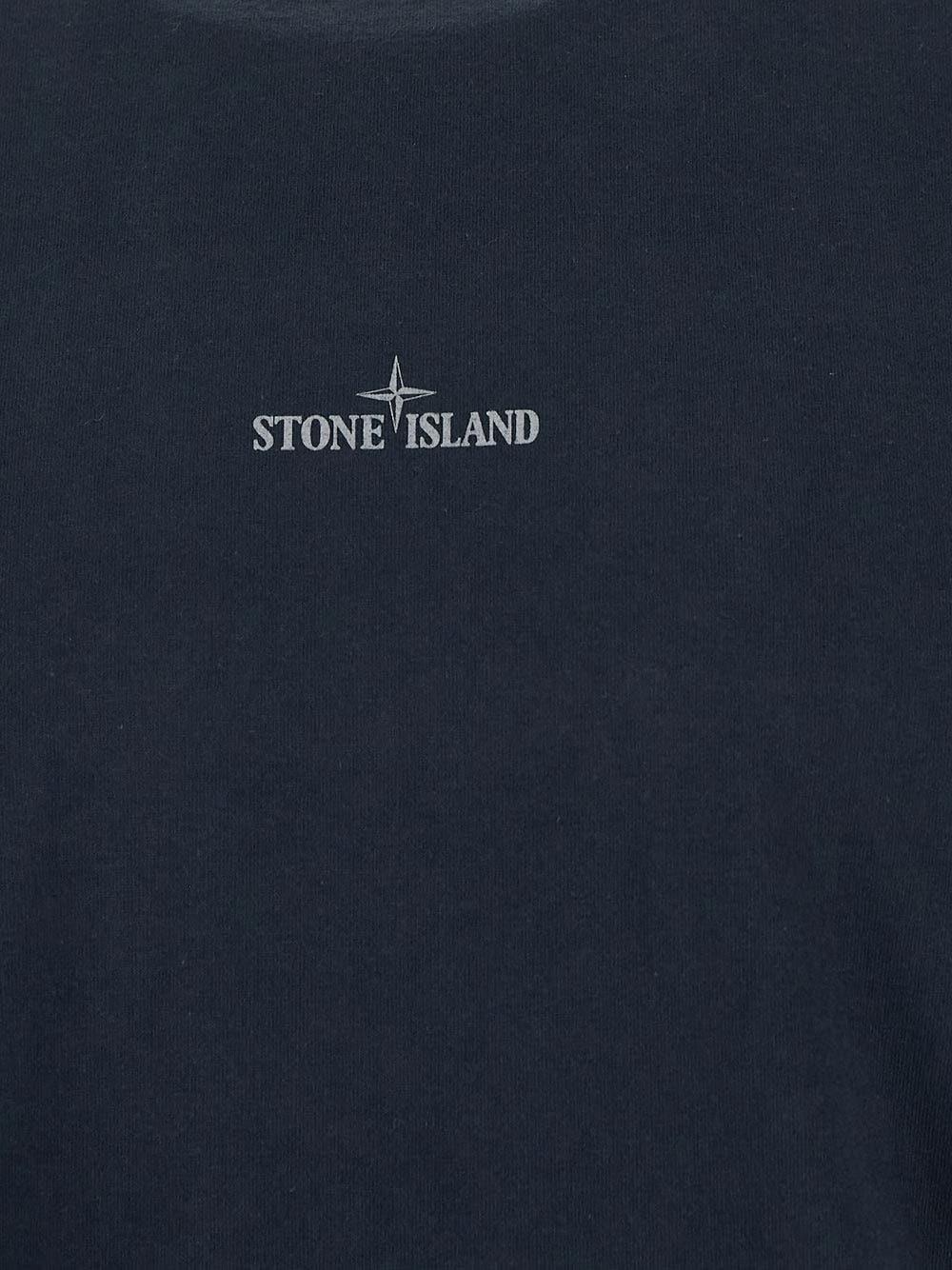 Oluxury Stone Island Logo T-Shirt In Saldo