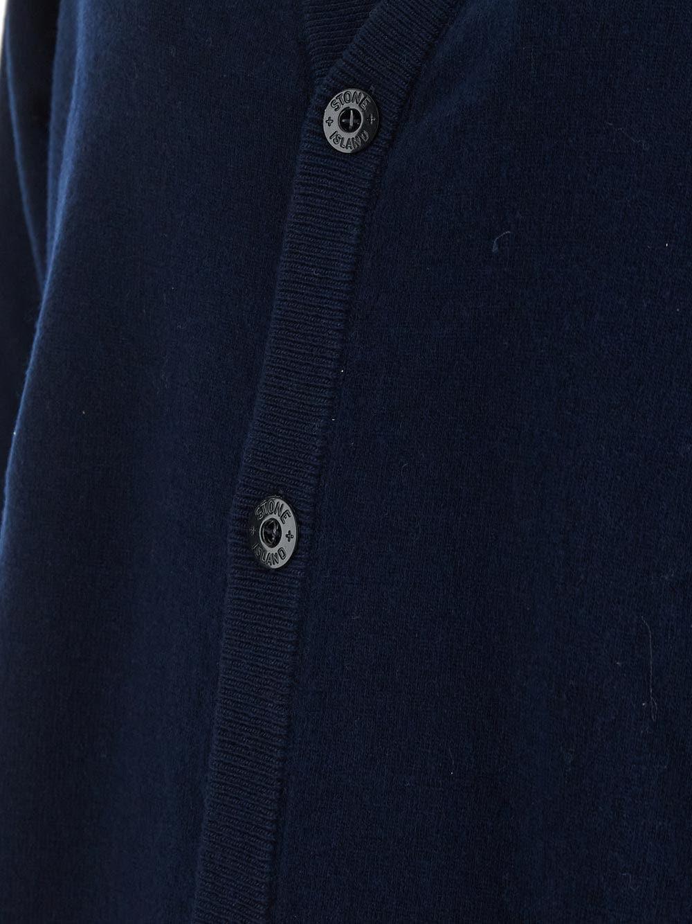 Oluxury Stone Island Logo Cardigan Italia