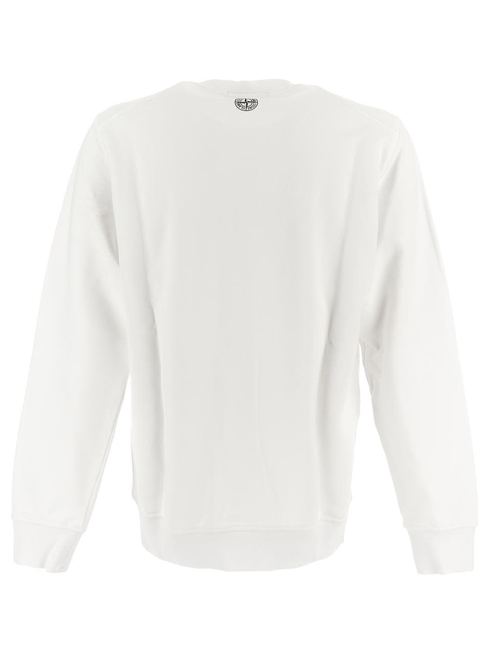 Oluxury Stone Island Logo Sweatshirt Vendita