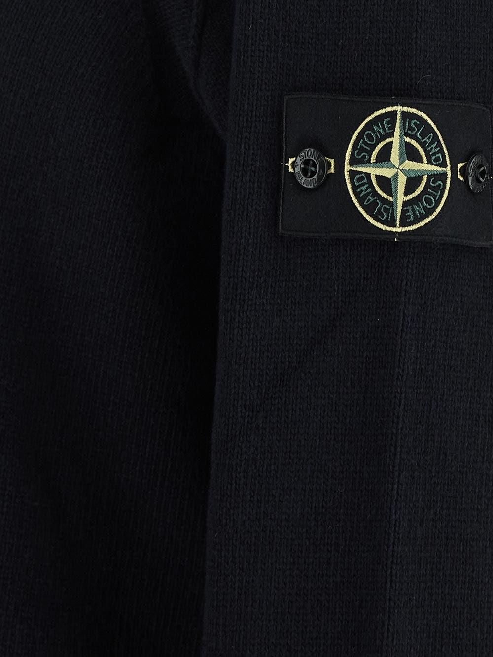 Oluxury Stone Island Logo Knit Prezzo Ridotto