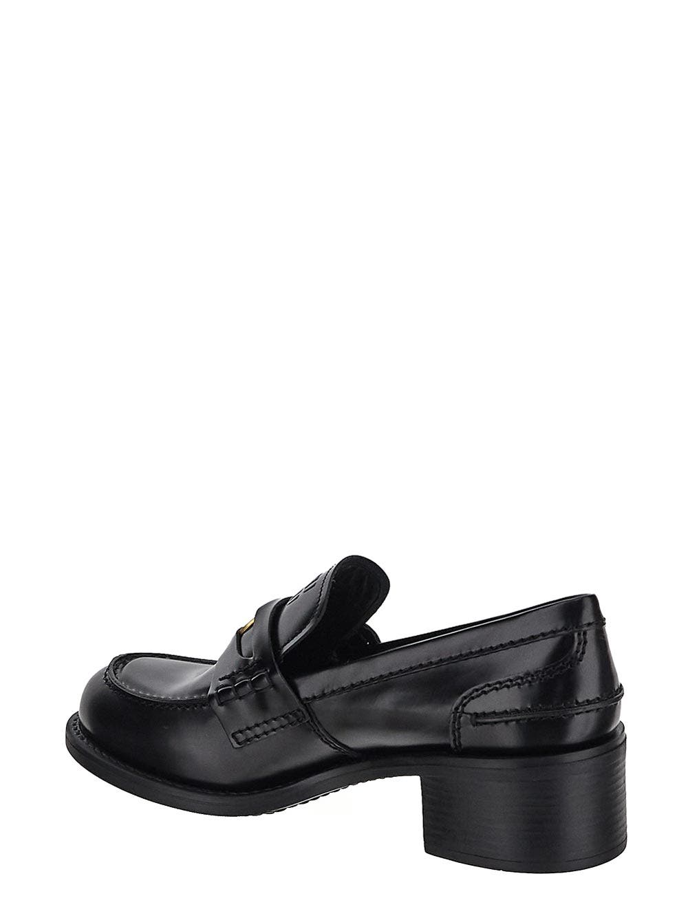 Oluxury Miu Miu Logo Loafer Italy