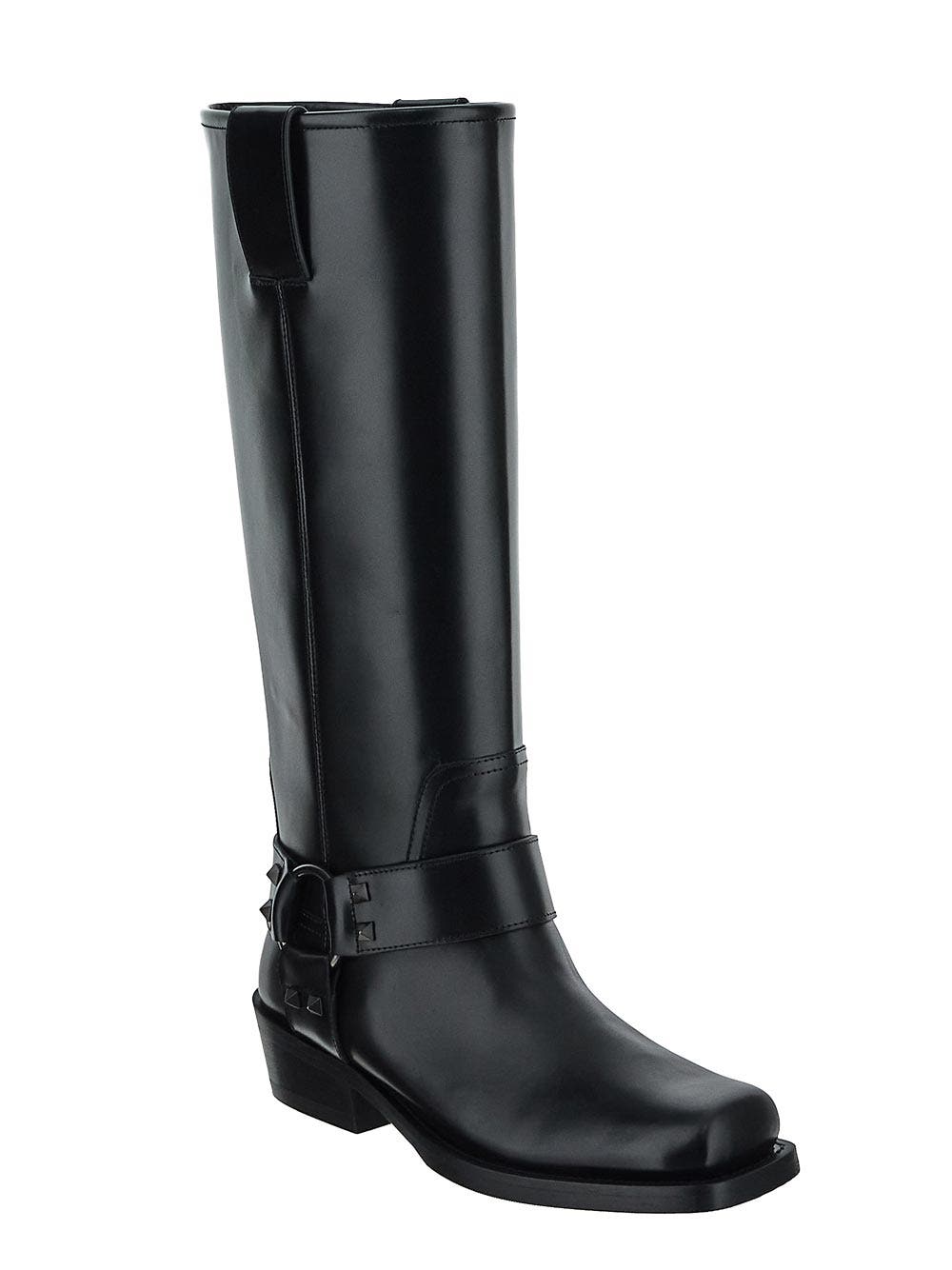 Oluxury Valentino Garavani Biker Boot Vendita Calda