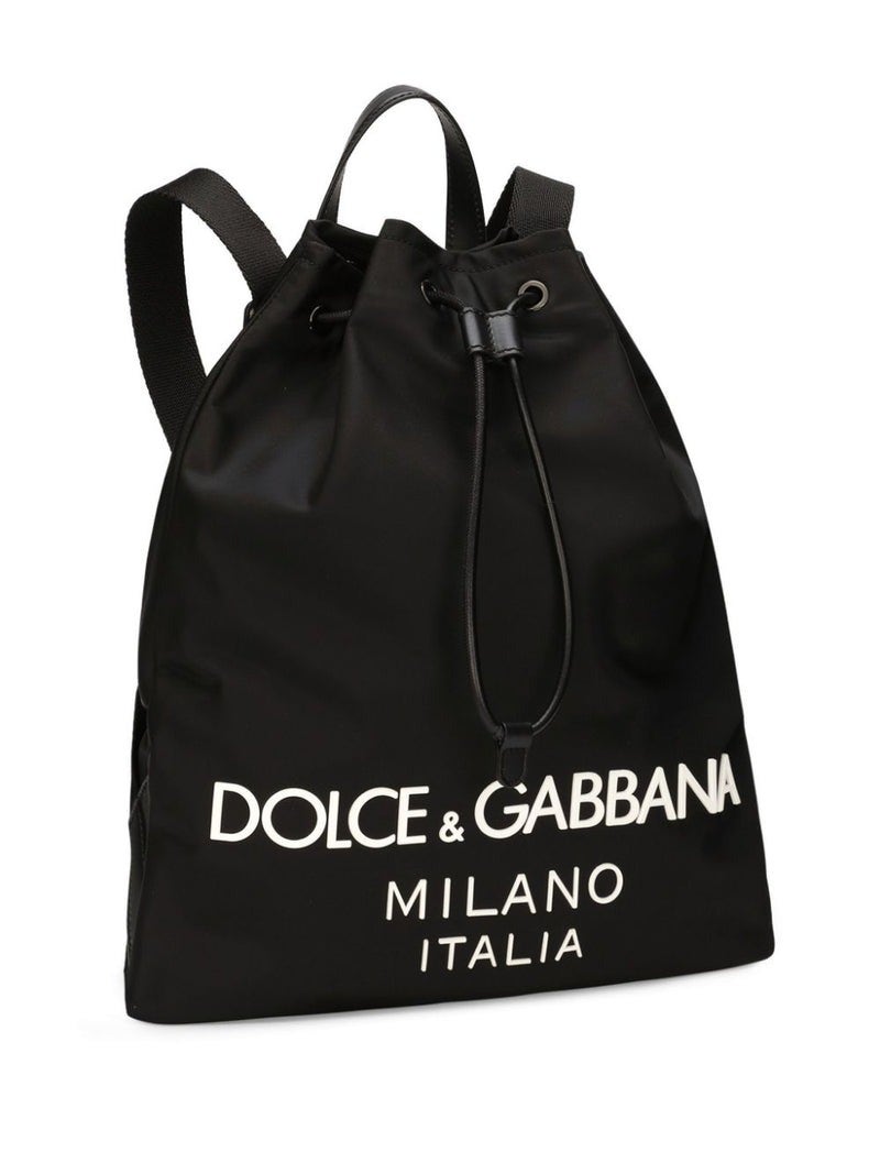 Oluxury Dolce & Gabbana Logo Backpack In Vendita
