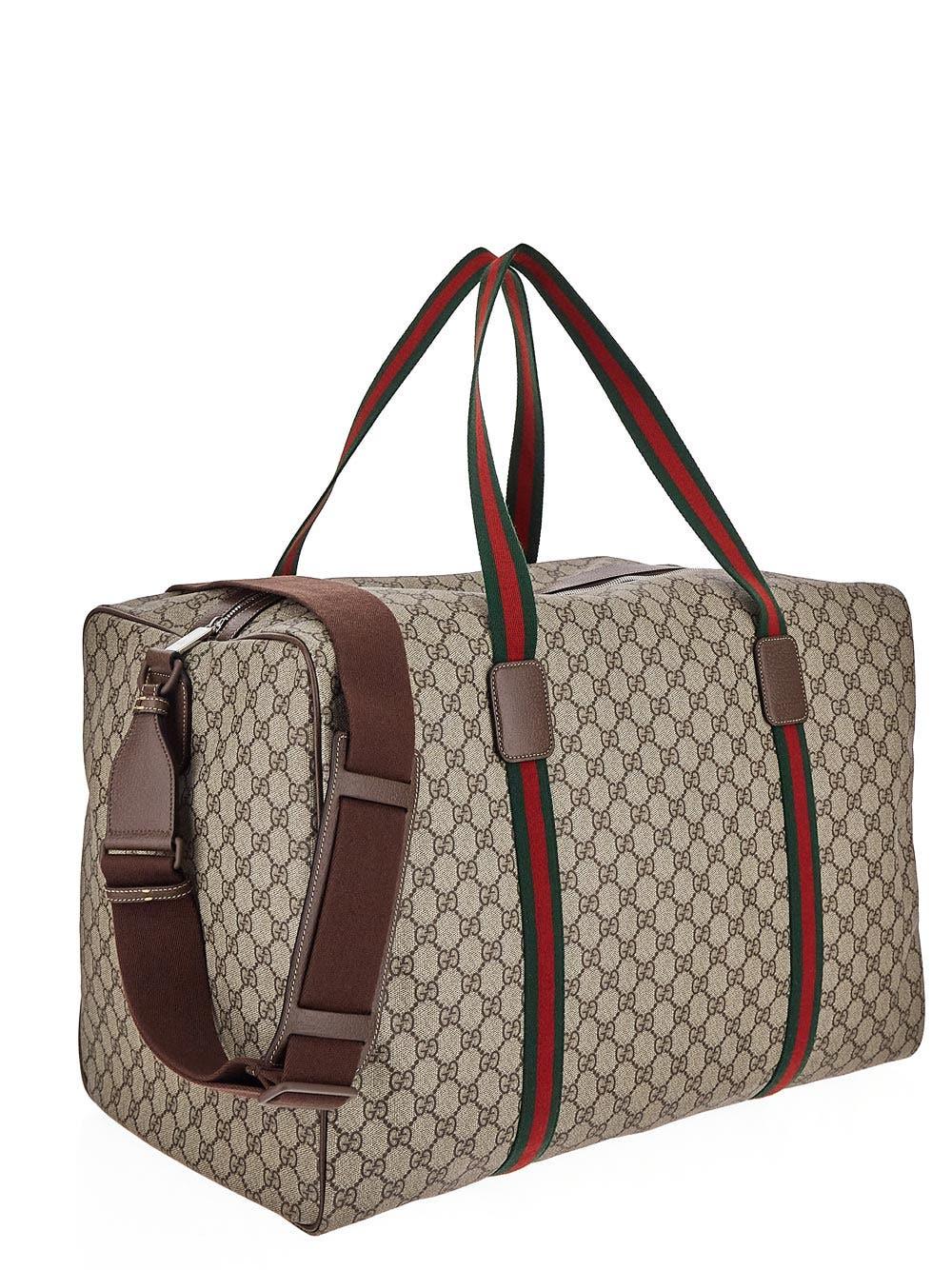Oluxury Gucci Web Detail Maxi Travel Bag Offerte