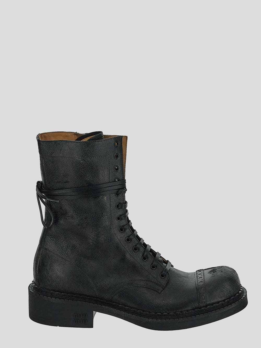 Oluxury Miu Miu Boots lace-up