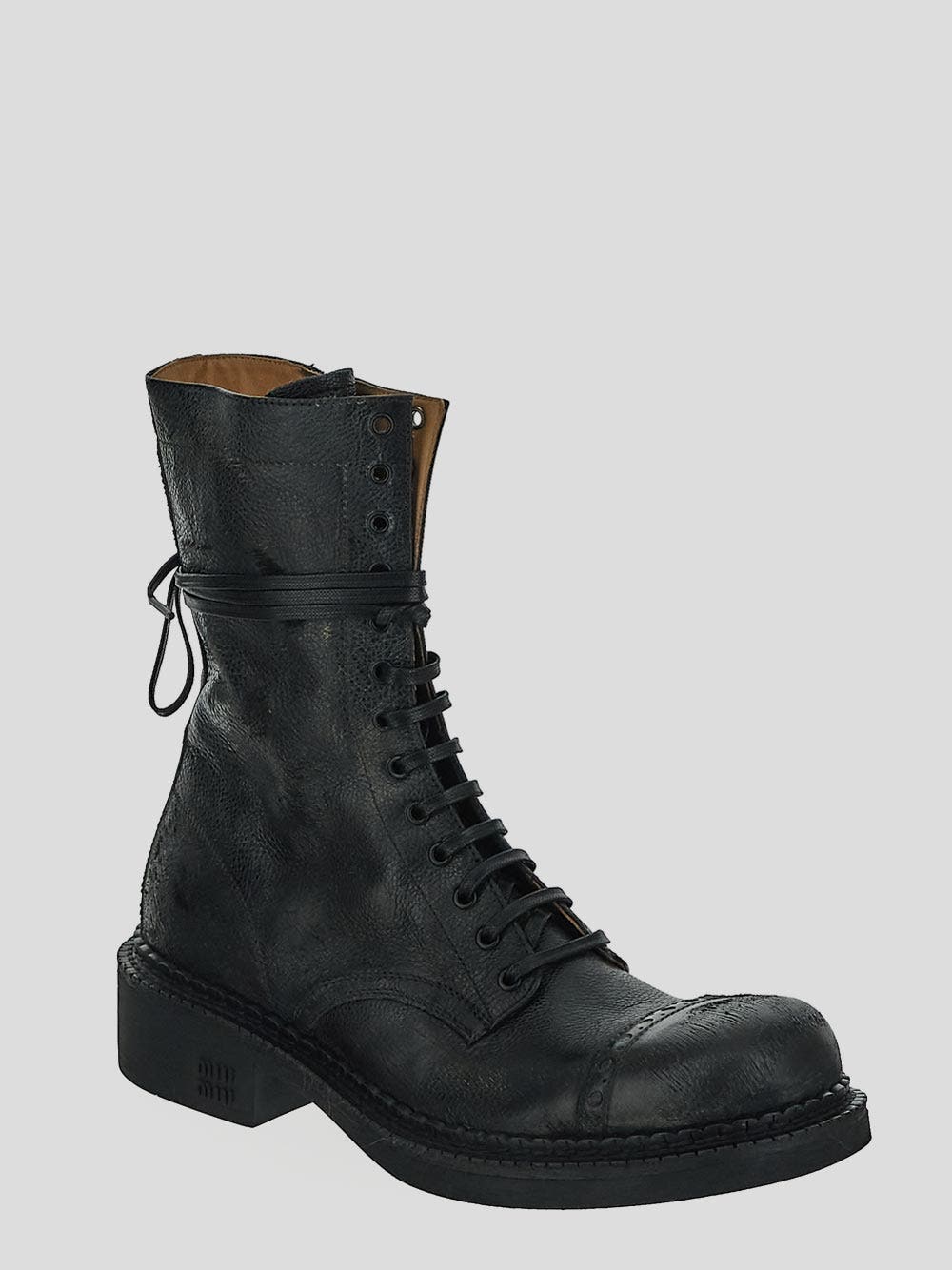 Oluxury Miu Miu Boots lace-up Hotsell