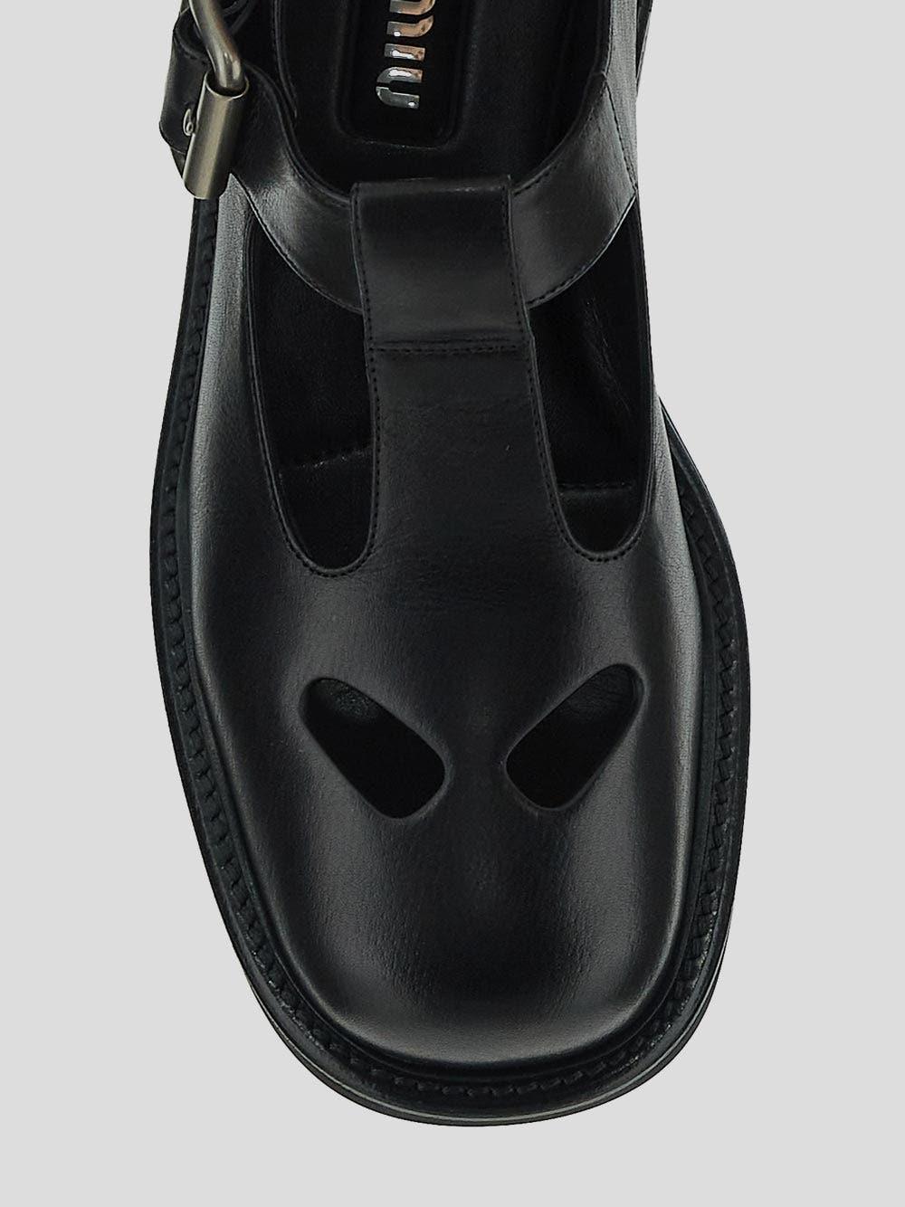 Oluxury Miu Miu T-bar shoes Vendita Calda