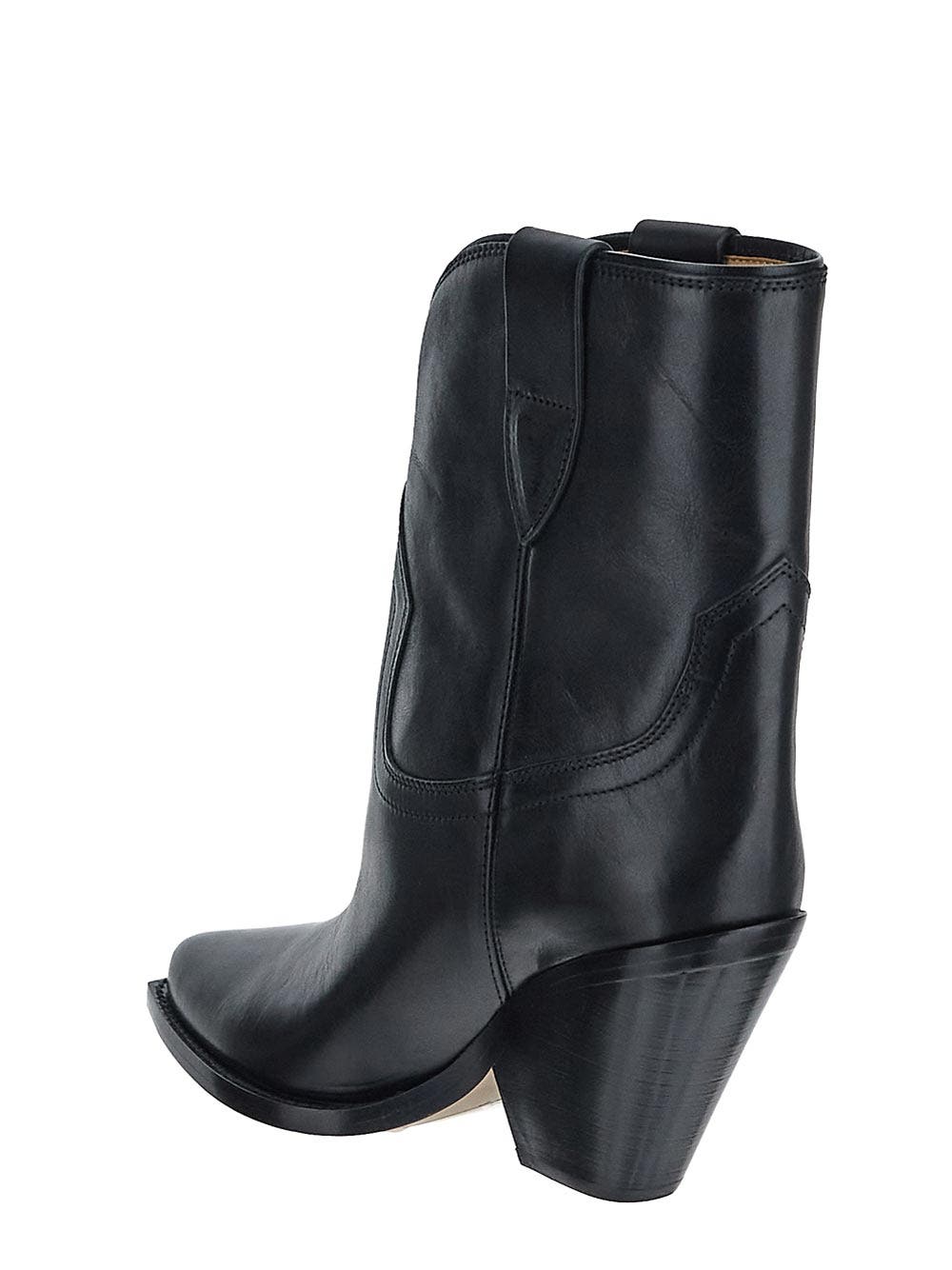 Oluxury Isabel Marant Leyane Texan Ankle Boots In Saldo
