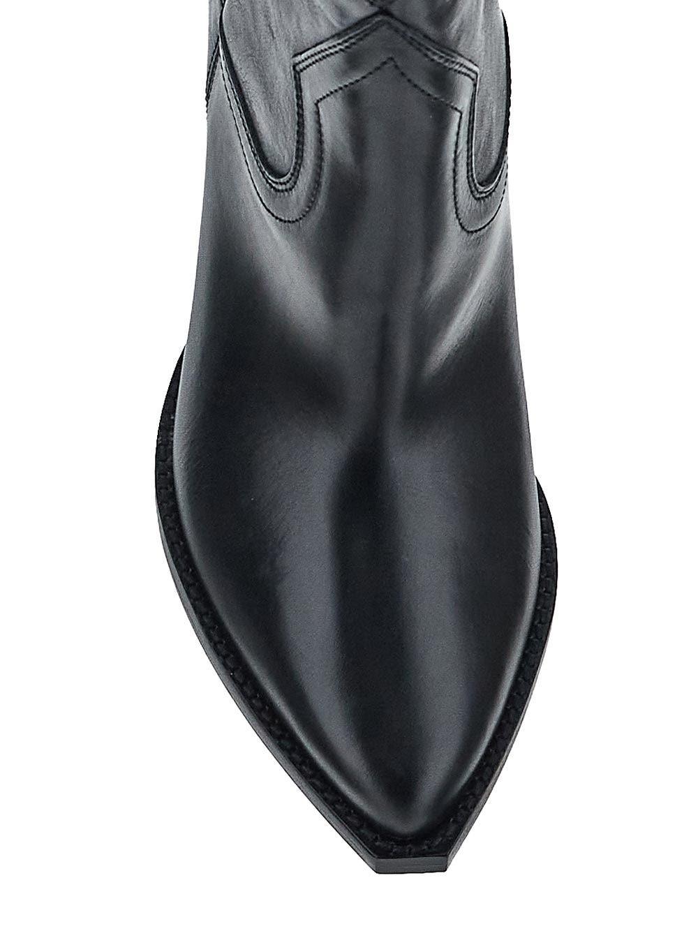 Oluxury Isabel Marant Leyane Texan Ankle Boots In Saldo