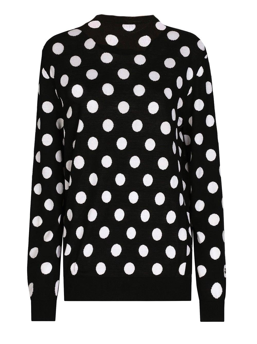 Oluxury Dolce & Gabbana Knitwear pois Vendita Economica