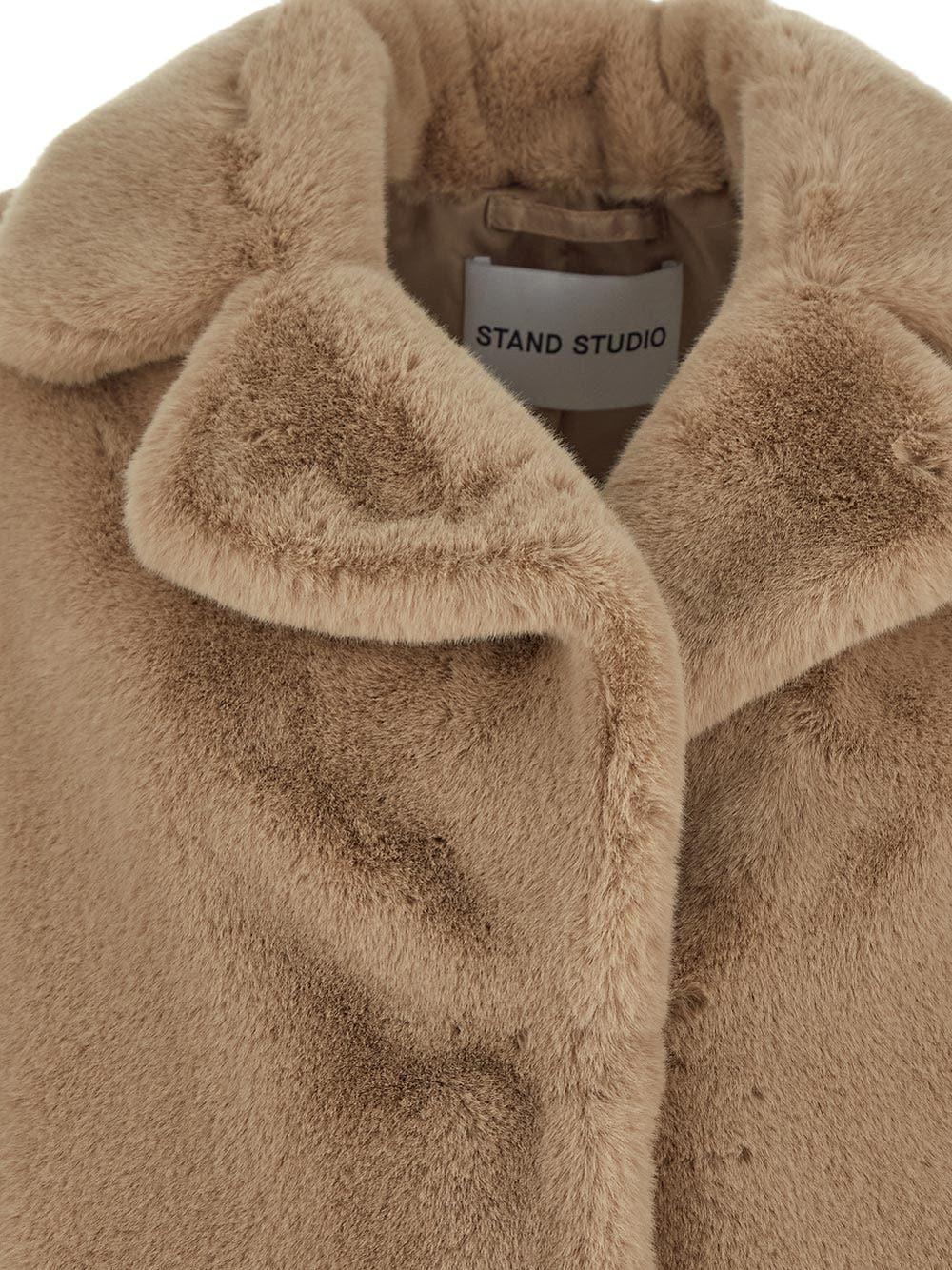 Oluxury Stand Studio Camille Cocoon Coat Moda