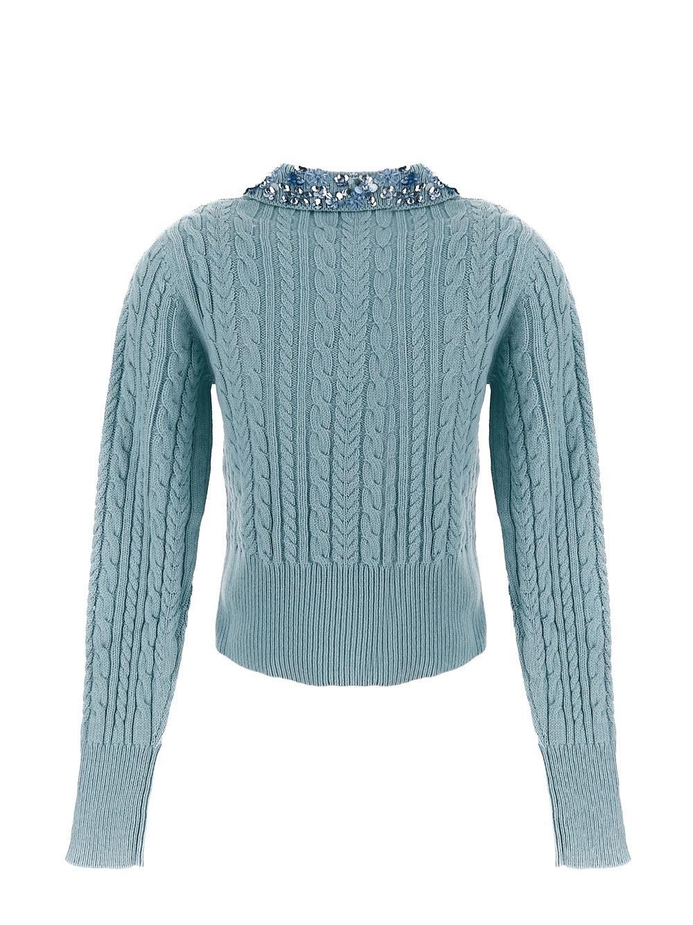 Oluxury Des Phemmes Cropped Knitted Polo Qualità Garantita
