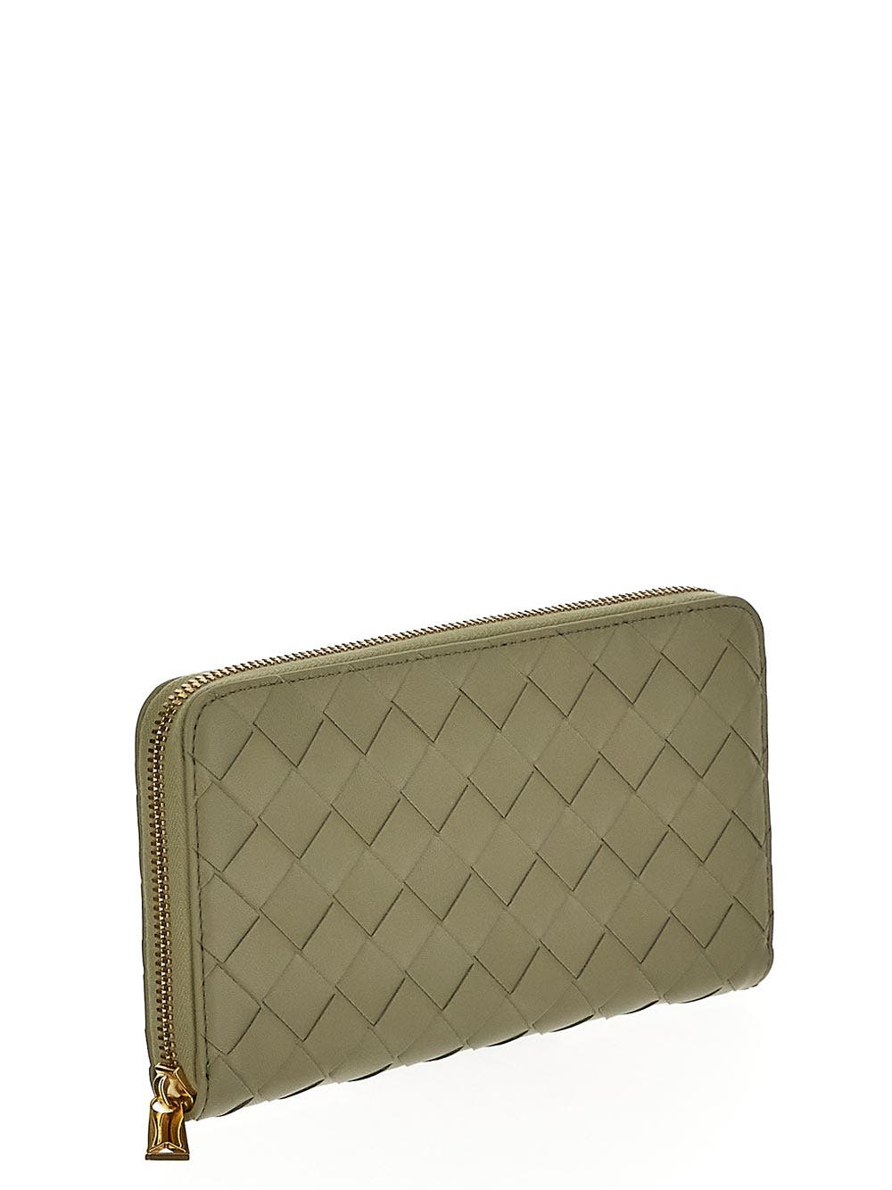 Oluxury Bottega Veneta Intrecciato Zip Around Wallet Grande vendita