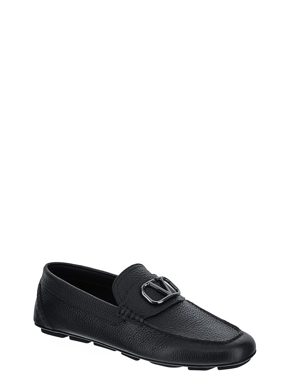 Oluxury Valentino Garavani V-Logo Signature Driving Shoes Consegna Veloce