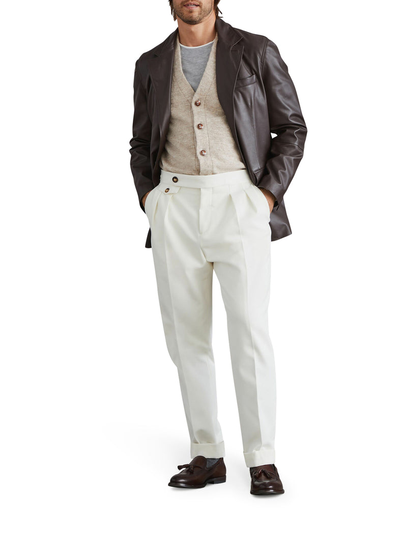 Suitnegozi Pantaloni affusolati con pieghe Vendite Flash