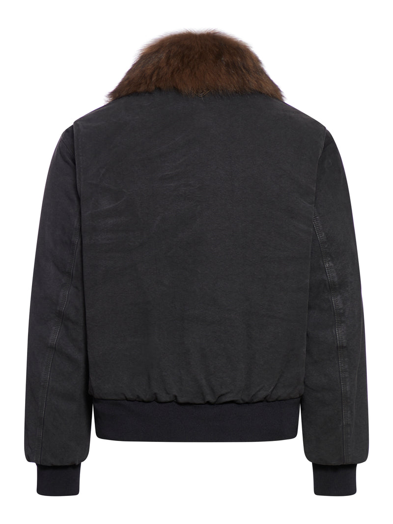 Suitnegozi Blouson in cotone con collo in montone 2025