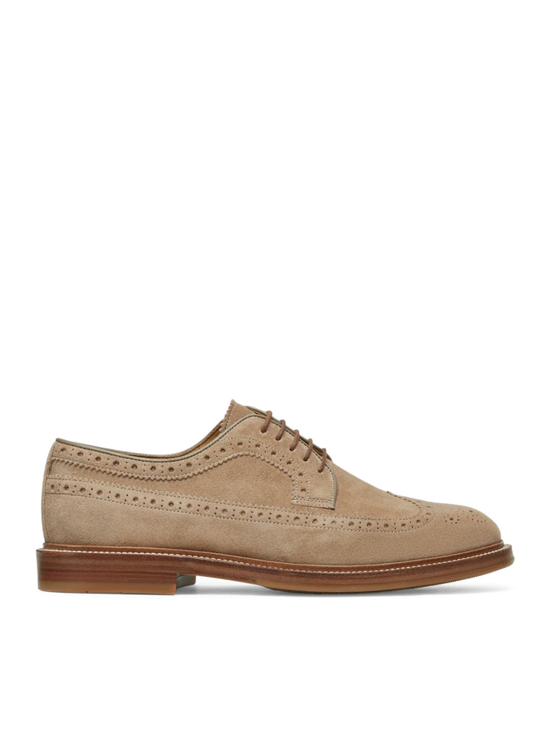 Suitnegozi scarpe in pelle con cuciture decorative Pezzi Unici