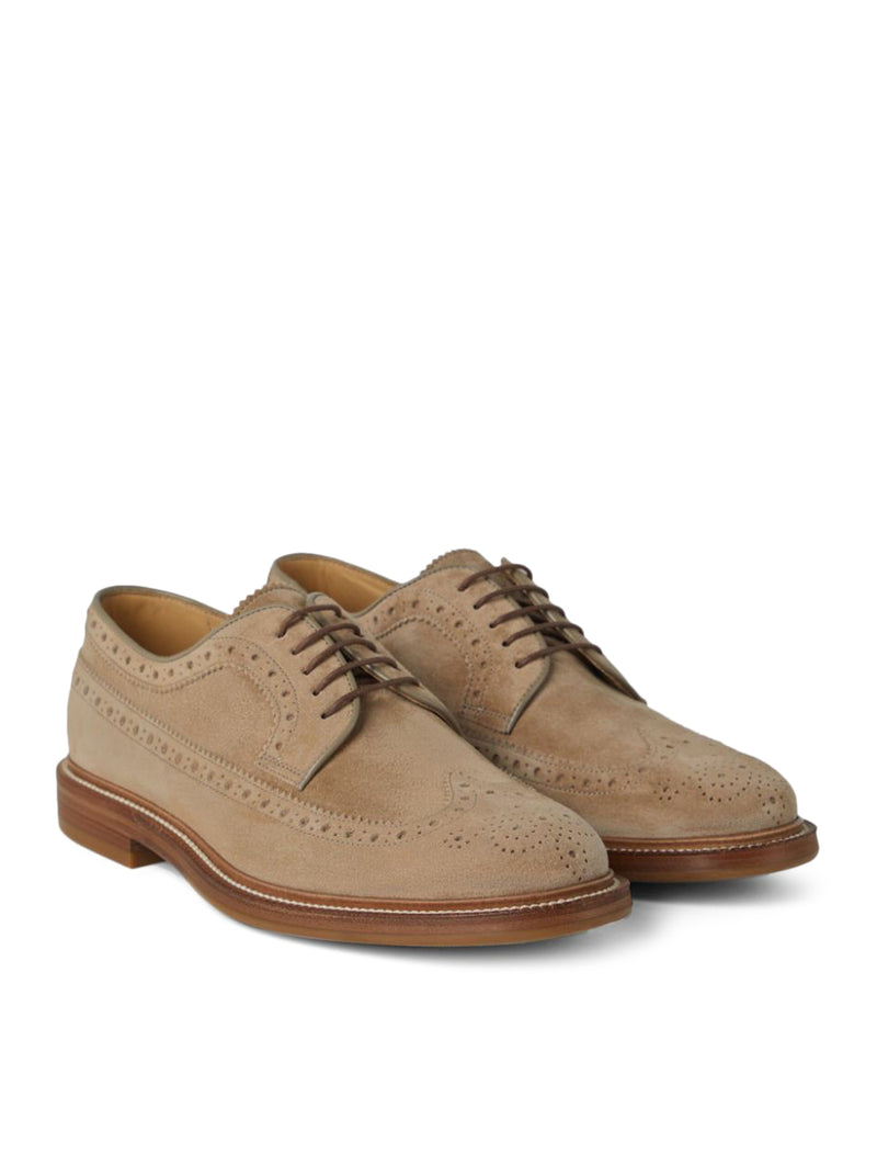 Suitnegozi scarpe in pelle con cuciture decorative Pezzi Unici