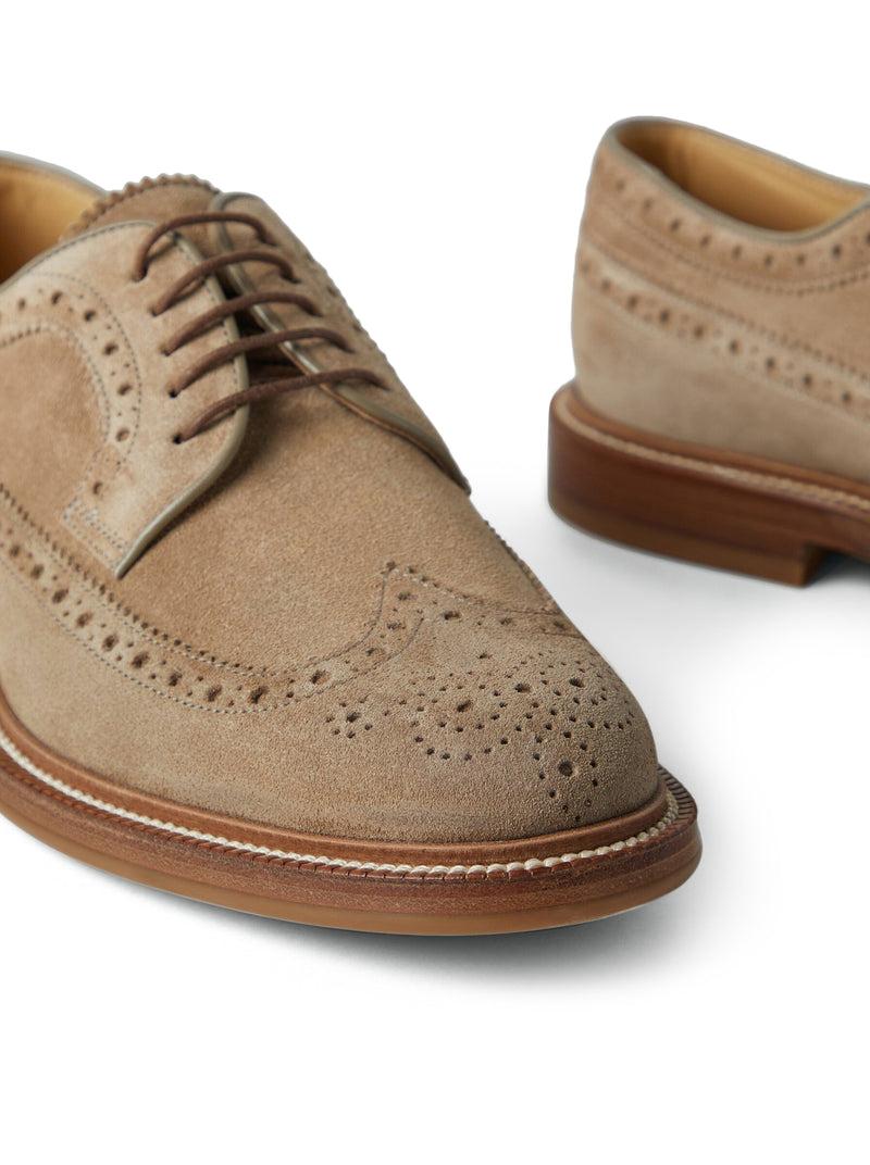 Suitnegozi scarpe in pelle con cuciture decorative Pezzi Unici