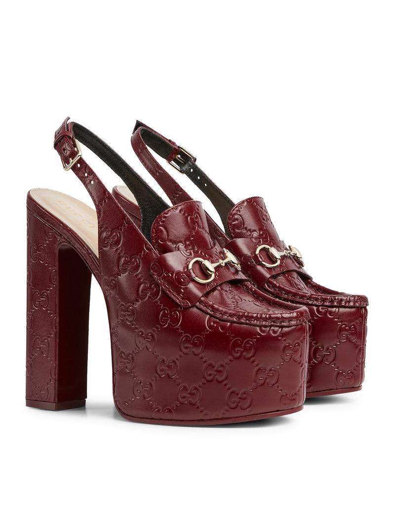 Suitnegozi MOCASSINO SLINGBACK DONNA CON PLATEAU E MORSETTO Nuovo