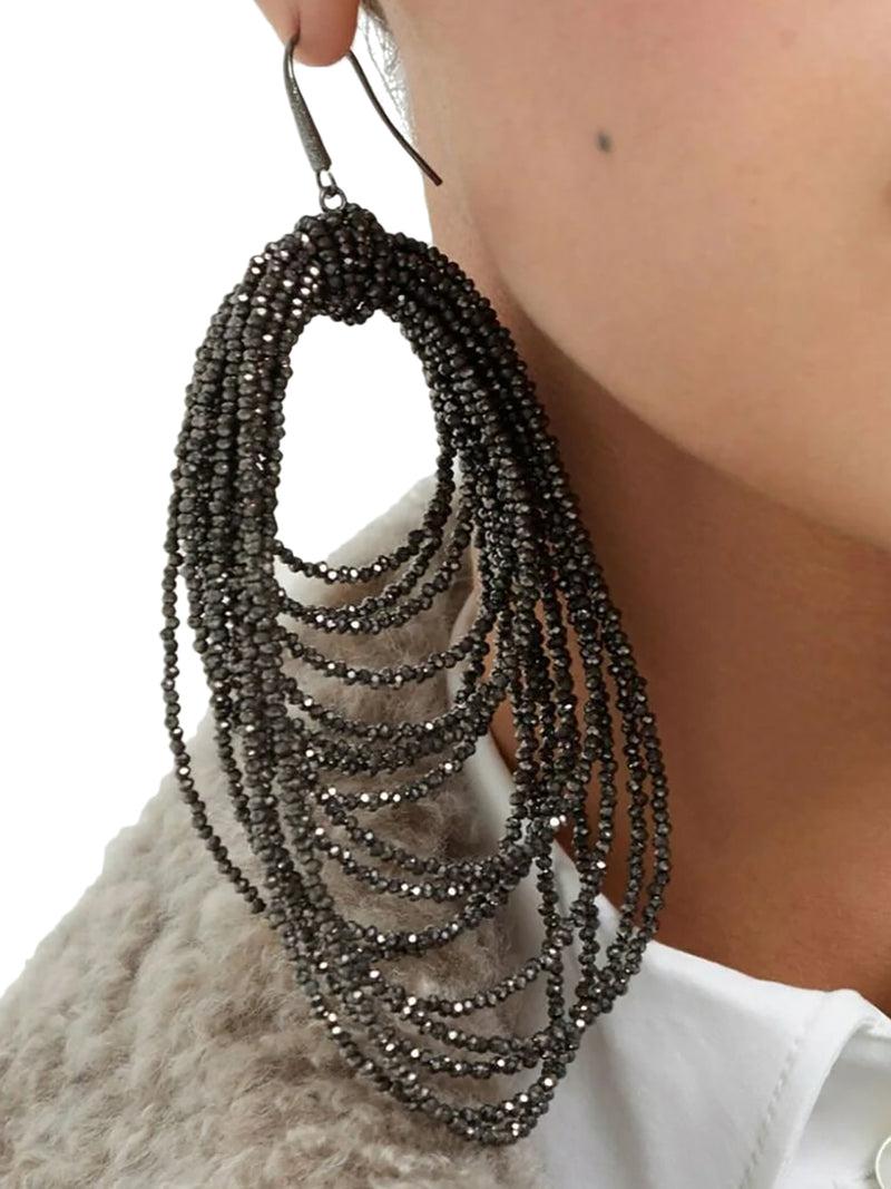 Suitnegozi Orecchini Dangling Hoop in vetro Offerta