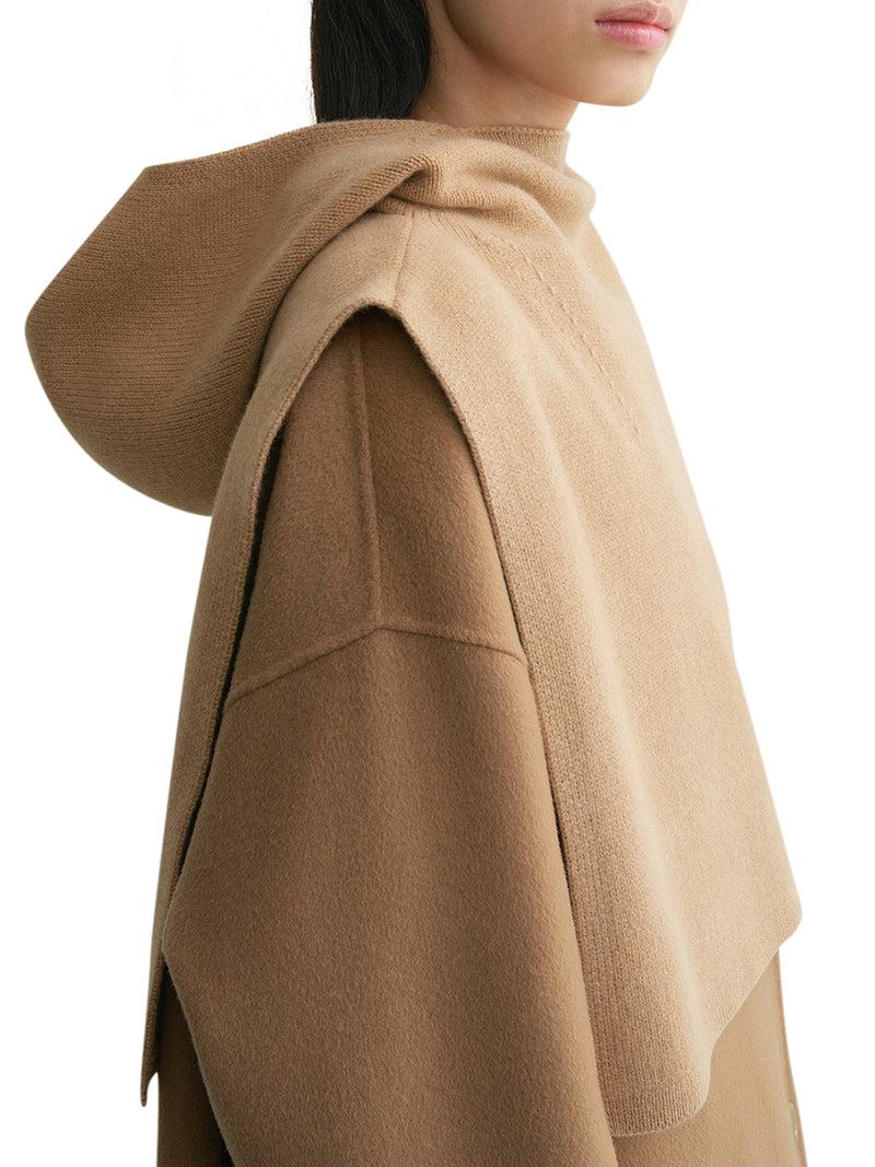 Suitnegozi cappuccio in lana e cashmere Vendite Flash