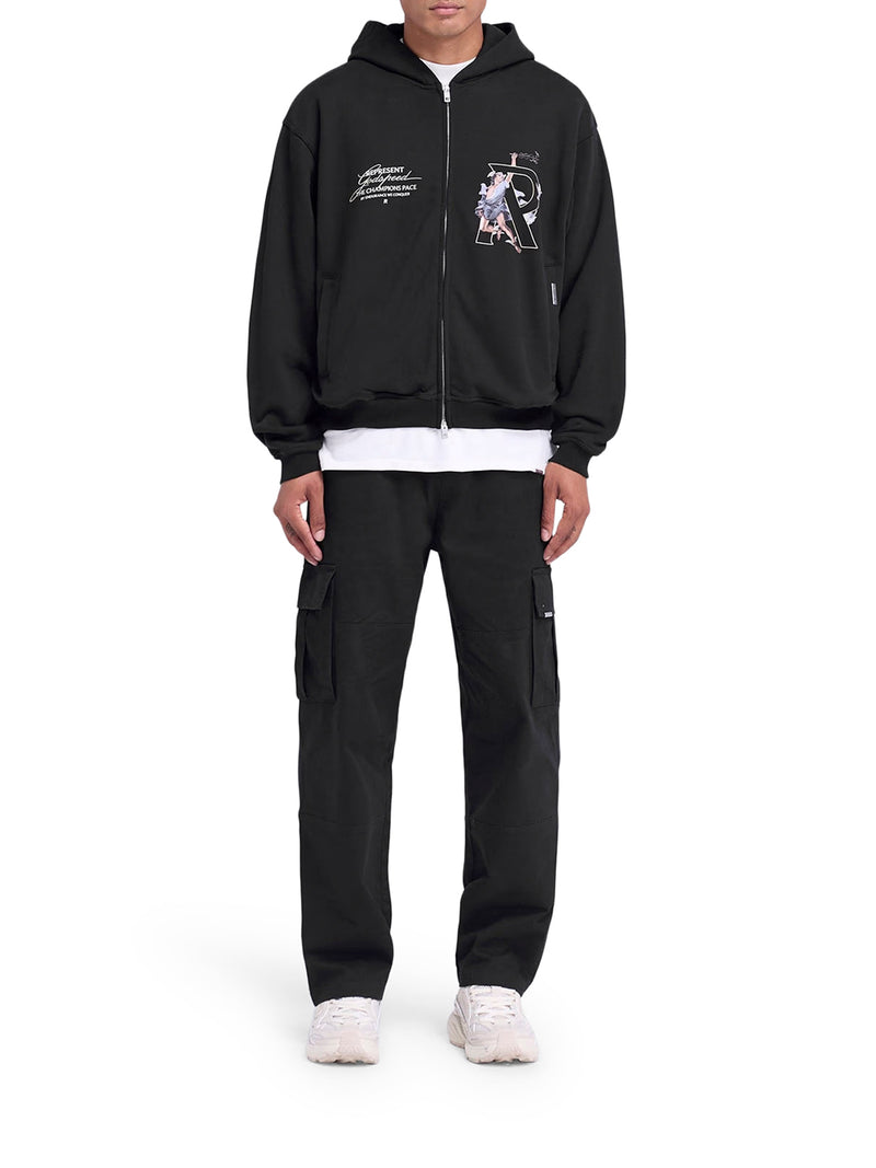 Suitnegozi FELPA CON CAPPUCCIO E ZIP STAMPA HERMES Promozione Limitata