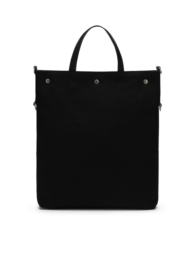 Suitnegozi Borsa tote North/South nera in canvas In Linea