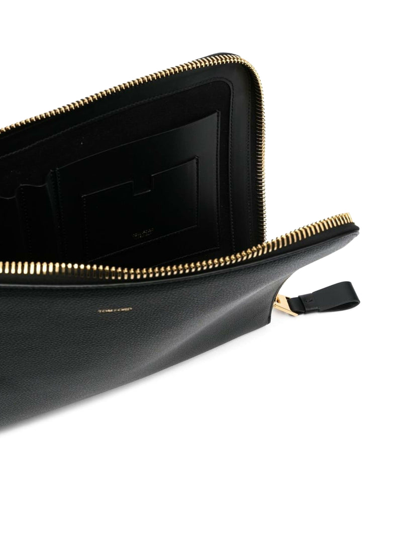 Suitnegozi Clutch in pelle con zip Prezzo Ridotto