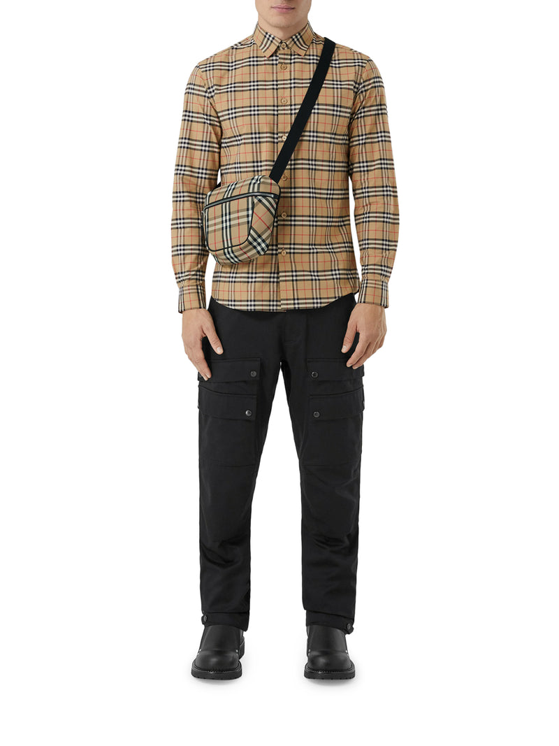 Suitnegozi camicia con motivo vintage check in miniatura Negozio
