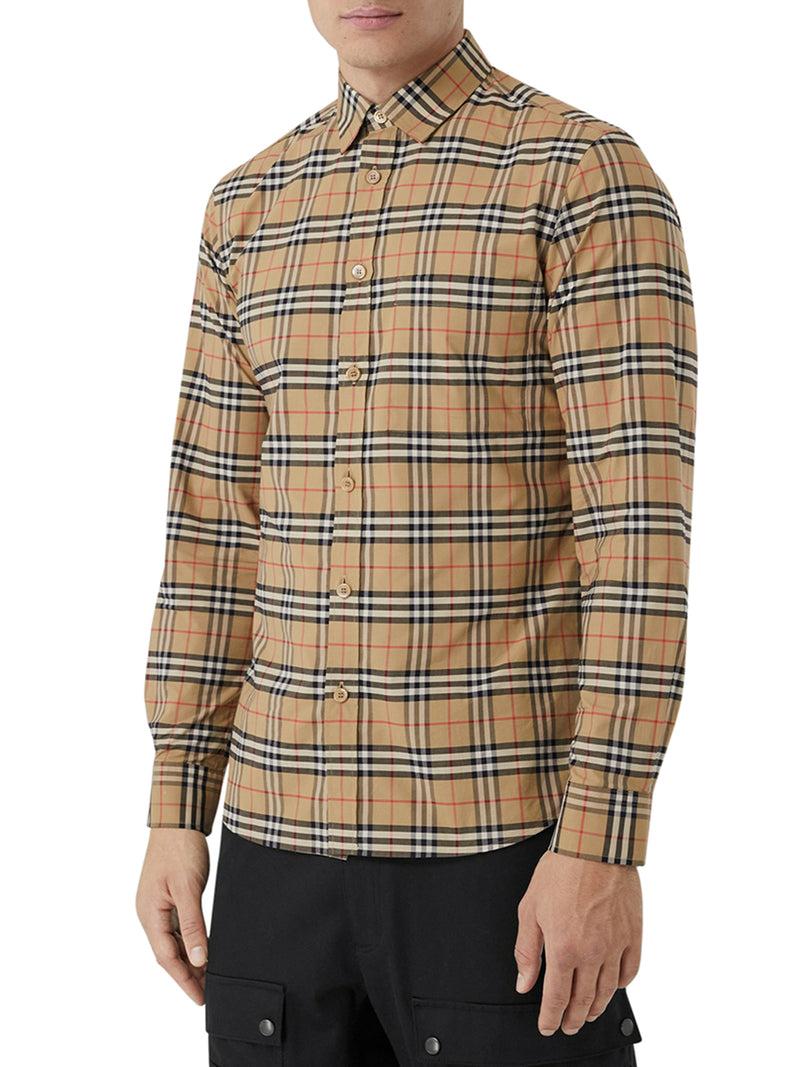 Suitnegozi camicia con motivo vintage check in miniatura Negozio