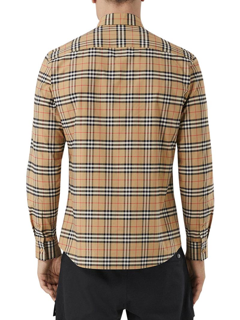 Suitnegozi camicia con motivo vintage check in miniatura Negozio