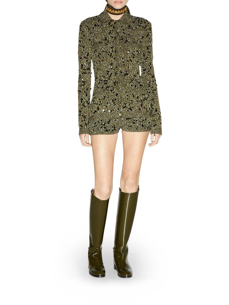 Suitnegozi CARDIGAN POLO IN MISTO VISCOSA E TWEED Hotsell