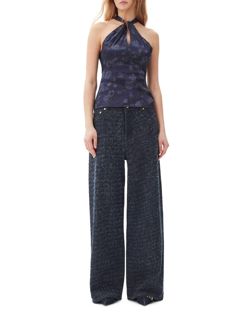 Suitnegozi JEANS LARGHI BLU SCURO FLUFFY Vendite Flash