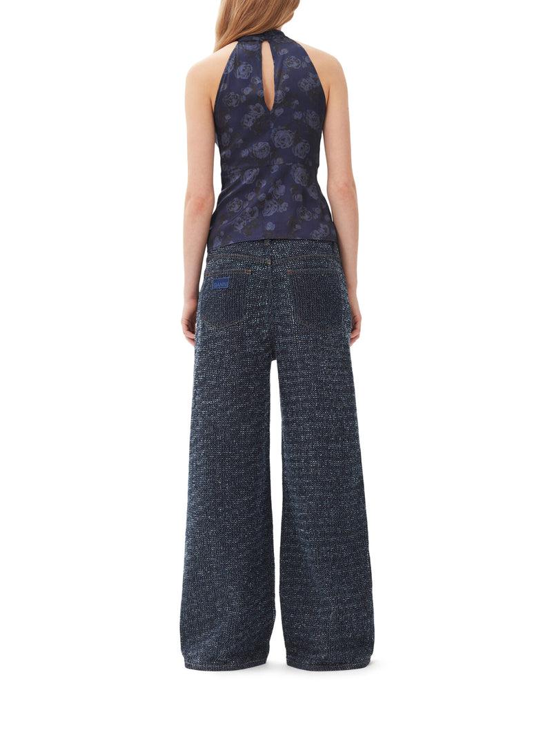 Suitnegozi JEANS LARGHI BLU SCURO FLUFFY Vendite Flash