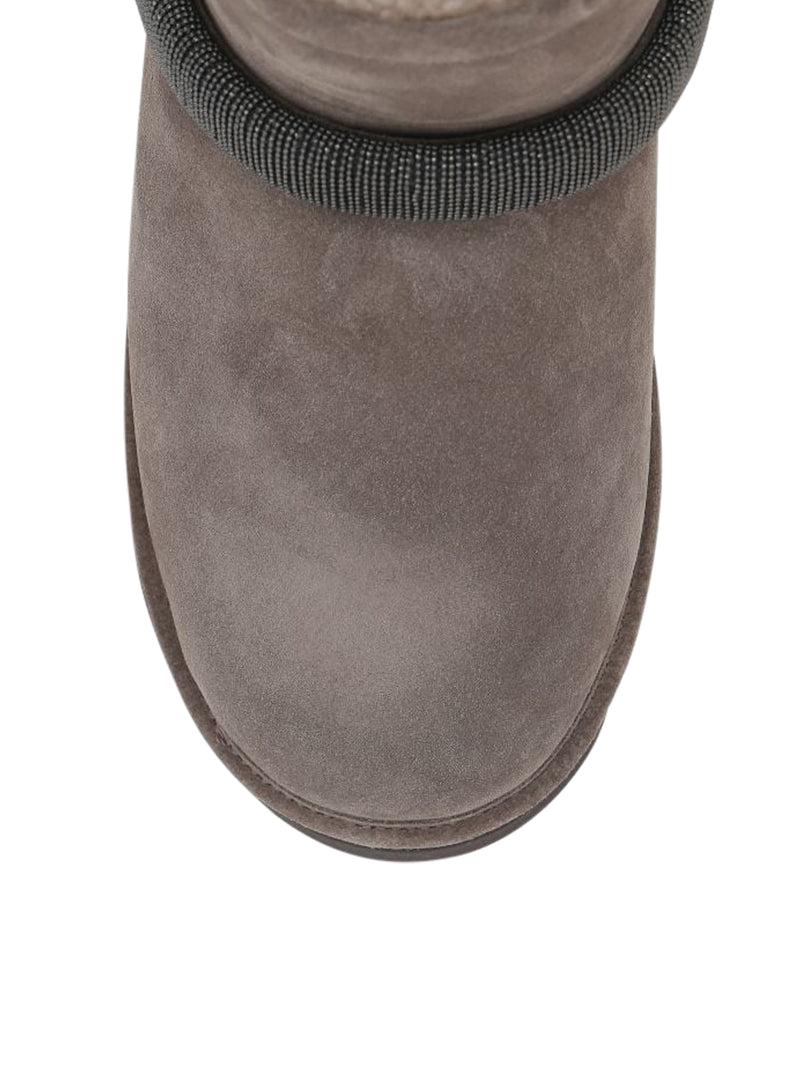 Suitnegozi STIVALETTO IN SUEDE CON SHINY STRAP Soddisfazione Garantita