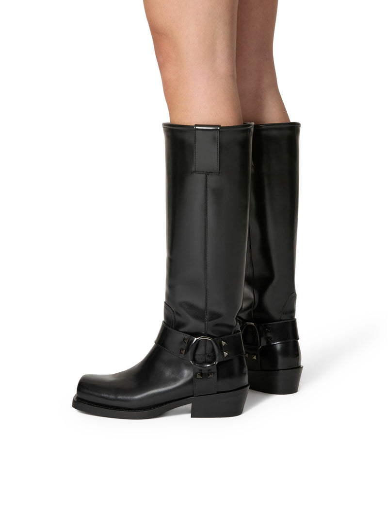 Suitnegozi STIVALE BIKER ROCKSTUD IN VITELLO 40MM Vendite Flash